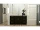 Beautiful bathroom featuring a spacious dark vanity, dual mirrors, and modern fixtures, providing ample space at 16934 W Bronco Trl, Surprise, AZ 85387