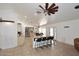 Open kitchen with large island, seating, and stainless steel appliances at 17730 E Brooks Farm Rd, Gilbert, AZ 85298