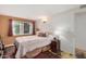 A well-lit bedroom showcasing an array of stylish bedside lamps and a wide window view at 1916 W Morningside Dr # 108, Phoenix, AZ 85023