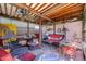 Covered patio with comfortable seating, decorative elements, and outdoor living space at 1982 E Oxford Dr, Tempe, AZ 85283