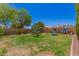 Green backyard featuring a trampoline, play structure, and green grass at 2247 E Ross Ave, Phoenix, AZ 85024