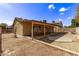Spacious backyard with covered patio, privacy fence, and potential for outdoor living at 4629 N 78Th Dr, Phoenix, AZ 85033