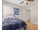 Bedroom with ceiling fan and tiled flooring at 4629 N 78Th Dr, Phoenix, AZ 85033