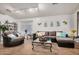 Comfortable living room featuring modern furniture and wood-look flooring at 654 W Fremont Dr, Tempe, AZ 85282