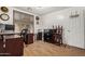 Functional home office featuring a built-in desk and natural light at 654 W Fremont Dr, Tempe, AZ 85282