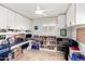 Functional office with ample storage cabinets, workspace, and natural light at 6622 E Voltaire Ave, Scottsdale, AZ 85254