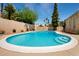 Inviting backyard pool with modern design, perfect for relaxation and entertaining in a private and serene setting at 6622 E Voltaire Ave, Scottsdale, AZ 85254