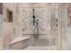 Luxurious shower with decorative tile and multiple shower heads at 7018 E Ingram St, Mesa, AZ 85207