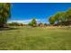 Green community soccer field with soccer goal and trees in a beautiful neighborhood at 7018 E Ingram St, Mesa, AZ 85207