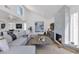 Inviting living space with vaulted ceilings, stone fireplace, and stylish decor for comfortable living at 7405 N Via Camello Del Norte -- # 137, Scottsdale, AZ 85258