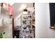 This pantry offers an efficient storage system with multiple levels of shelving at 8228 S Stephanie Ln, Tempe, AZ 85284