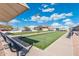 Well-maintained bocce court with seating, perfect for leisurely outdoor activities at 8255 E Kiva Ave # 422, Mesa, AZ 85209