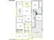 Detailed floor plan showcases the layout of the home, including the kitchen, bedrooms and bathrooms at 852 W Golden Ore Pass, Apache Junction, AZ 85120