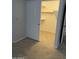 Open closet features shelves and ample storage space at , Mesa, AZ 85205