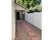 Covered front entrance and walkway leading to the front door with stone pavers and low maintenance gravel at , Mesa, AZ 85205