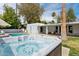 Relaxing hot tub overlooking the pool and backyard, perfect for unwinding in a serene setting at 14802 N 3Rd Ave, Phoenix, AZ 85023