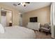 Relaxing main bedroom with carpet, neutral decor, and ample closet space at 19834 N Tammy St, Maricopa, AZ 85138