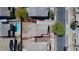 Aerial view showing home, backyard, and pool highlighted with red outline at 2337 E Fraktur Rd, Phoenix, AZ 85040