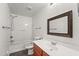 Bathroom boasts a combined shower and tub, along with a vanity sink at 2337 E Fraktur Rd, Phoenix, AZ 85040