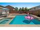 Gorgeous inground pool and spa with desert landscaping and plenty of privacy at 271 W Roadrunner Dr, Chandler, AZ 85286