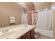 Bathroom features a double sink vanity and shower/tub combo at 3152 E San Pedro Ct, Gilbert, AZ 85234
