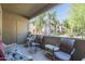 Charming balcony with comfortable seating, offering a relaxing outdoor space with views of the community at 3830 E Lakewood Pkwy # 1051, Phoenix, AZ 85048
