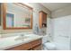 Well-maintained bathroom with a vanity, mirror, and a shower-tub combination at 3830 E Lakewood Pkwy # 1051, Phoenix, AZ 85048