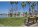 Inviting lakeside park offers a tranquil water view and lush landscaping at 3830 E Lakewood Pkwy # 1051, Phoenix, AZ 85048