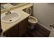Practical bathroom with a single sink vanity and standard toilet at 4601 N 102Nd Ave # 2202, Phoenix, AZ 85037