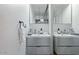 Modern bathroom with dual sinks and vanity at 8055 E Thomas Rd # C203, Scottsdale, AZ 85251
