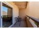 Outdoor patio with chairs at 8055 E Thomas Rd # C203, Scottsdale, AZ 85251