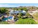Aerial view of the property featuring a pool, patio area, and well-manicured landscaping at 9035 W Villa Chula --, Peoria, AZ 85383