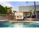 Comfortable poolside cabana perfect for relaxing in this private backyard oasis at 9035 W Villa Chula --, Peoria, AZ 85383