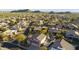 Scenic aerial view of the community, highlighting well-maintained homes, lush landscaping, and nearby mountain views at 9517 E Minton St, Mesa, AZ 85207