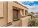Inviting front entryway featuring a secure front door and stylish accents, adding to the home's charm at 14402 N 58Th Dr, Glendale, AZ 85306