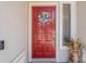 Close-up of the front door with a decorative wreath at 14624 N 44Th St, Phoenix, AZ 85032