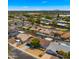 Aerial view of the community with homes, some featuring pools, and mature landscaping at 1615 E Fremont Dr, Tempe, AZ 85282