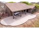 Spacious backyard patio with covered seating area, perfect for outdoor entertaining at 18 E Paint Your Wagon Trl, Phoenix, AZ 85085