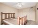 Features include a ceiling fan and two large closets at 1857 S El Marino Cir, Mesa, AZ 85202