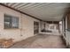 Covered patio with concrete flooring and enclosed patio area at 1857 S El Marino Cir, Mesa, AZ 85202