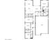 Detailed floor plan showcasing the layout of the bedrooms, bathrooms, kitchen, living room, and garage at 21408 S 224Th Pl, Queen Creek, AZ 85142