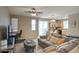 Open floorplan showcasing living, dining, and kitchen areas, perfect for entertaining at 3450 E Milky Way, Gilbert, AZ 85295