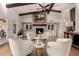 Cozy living room featuring a fireplace and comfortable seating at 4833 N 38Th St, Phoenix, AZ 85018