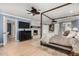 Serene main bedroom boasts a four-poster bed, fireplace, and access to an en-suite bathroom at 4833 N 38Th St, Phoenix, AZ 85018