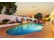 Sparkling backyard pool and waterfall feature at 4833 N 38Th St, Phoenix, AZ 85018