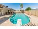Beautiful pool with diving board, lounge area, and palm trees at 4944 W Vista Ave, Glendale, AZ 85301