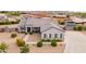 Beautiful aerial view of the property, featuring a covered patio and landscaped yard at 19029 E Mary Ann Way, Queen Creek, AZ 85142