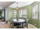 Cozy dining area with natural light, views, and seating for four at 19029 E Mary Ann Way, Queen Creek, AZ 85142