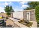 Beautiful outdoor space with water features, including a waterfall and blue fire glass at 20426 N Blazing Sun Rd, Maricopa, AZ 85138