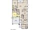 Detailed floor plan showcasing the layout of the home with four bedrooms at 22709 E Saddle Way, Queen Creek, AZ 85142